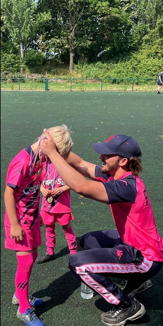 Entree dans le stade